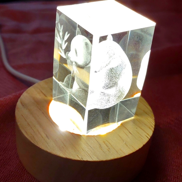 Panda Bear Crystal USB Light - Picture 3 of 4